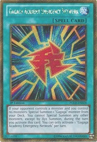 Gagaga Academy Emergency Network [PGLD-EN028] Gold Secret Rare | Fandemonia Ltd