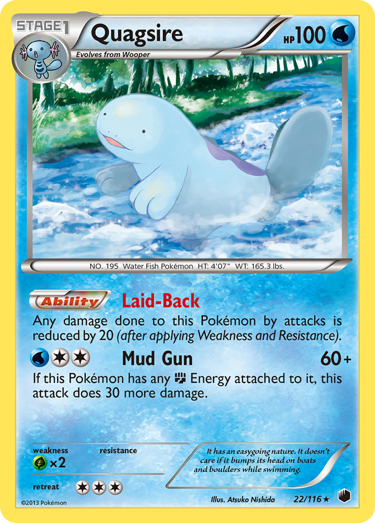 Quagsire (22/116) [Black & White: Plasma Freeze] | Fandemonia Ltd