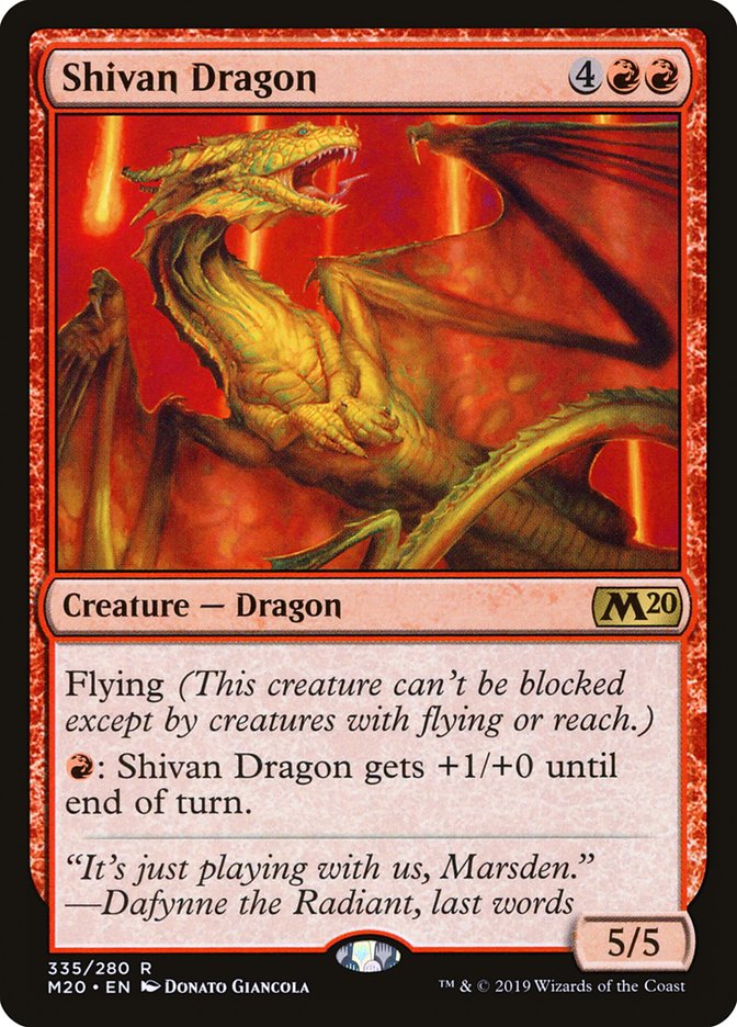 Shivan Dragon [Core Set 2020] | Fandemonia Ltd