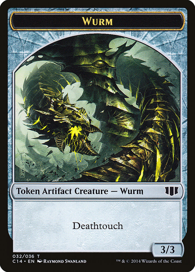 Wurm (032/036) // Goat Double-sided Token [Commander 2014 Tokens] | Fandemonia Ltd