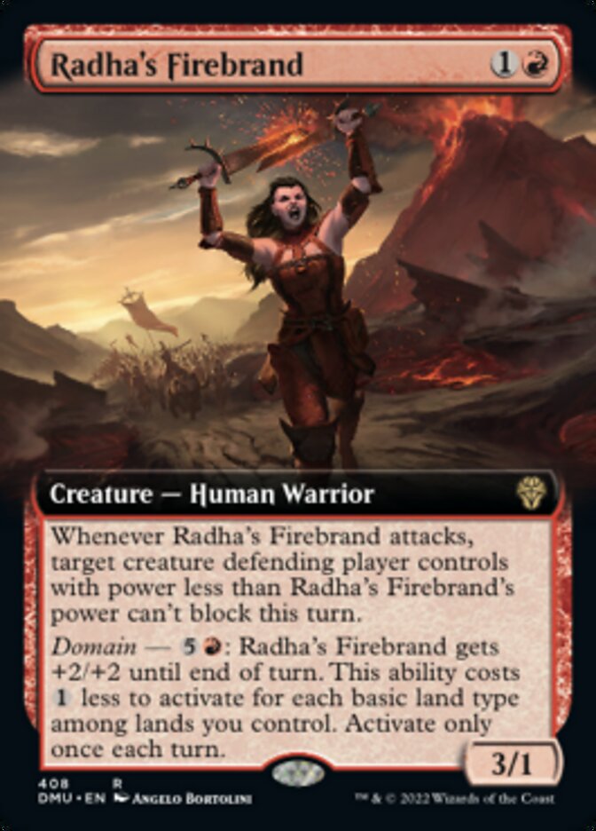 Radha's Firebrand (Extended Art) [Dominaria United] | Fandemonia Ltd