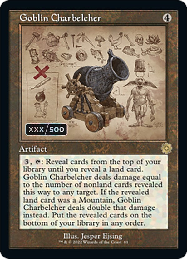 Goblin Charbelcher (Retro Schematic) (Serial Numbered) [The Brothers' War Retro Artifacts] | Fandemonia Ltd