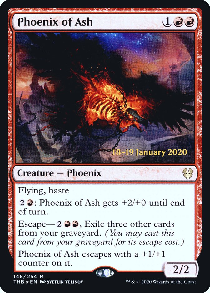 Phoenix of Ash [Theros Beyond Death Prerelease Promos] | Fandemonia Ltd