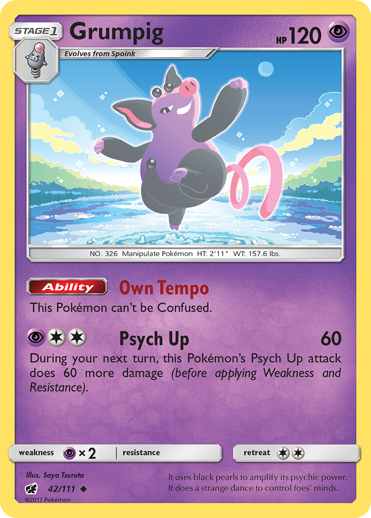 Grumpig (42/111) [Sun & Moon: Crimson Invasion] | Fandemonia Ltd