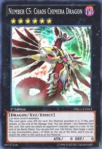 Number C5: Chaos Chimera Dragon [DRLG-EN043] Super Rare | Fandemonia Ltd