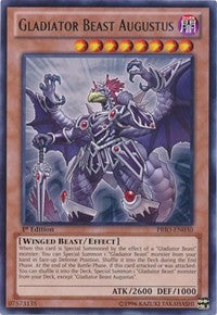 Gladiator Beast Augustus [PRIO-EN030] Rare | Fandemonia Ltd