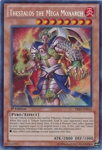 Thestalos the Mega Monarch [PRIO-EN035] Secret Rare | Fandemonia Ltd