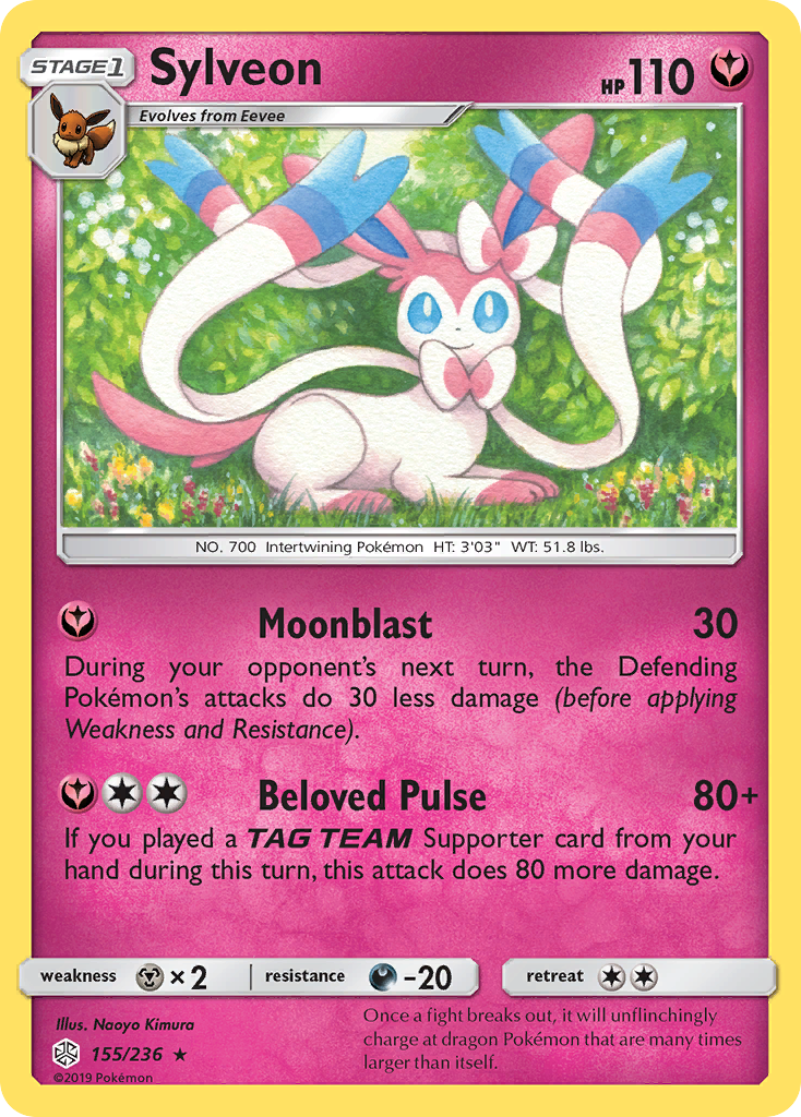 Sylveon (155/236) [Sun & Moon: Cosmic Eclipse] | Fandemonia Ltd