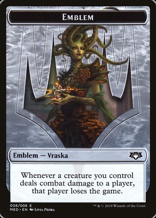 Emblem - Vraska, Golgari Queen [Mythic Edition Tokens] | Fandemonia Ltd