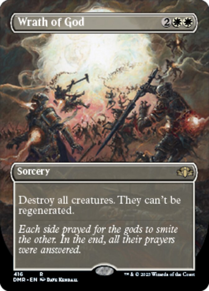 Wrath of God (Borderless Alternate Art) [Dominaria Remastered] | Fandemonia Ltd