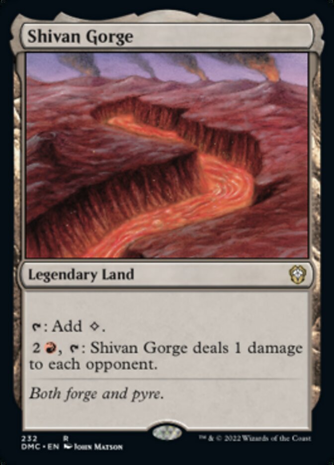 Shivan Gorge [Dominaria United Commander] | Fandemonia Ltd