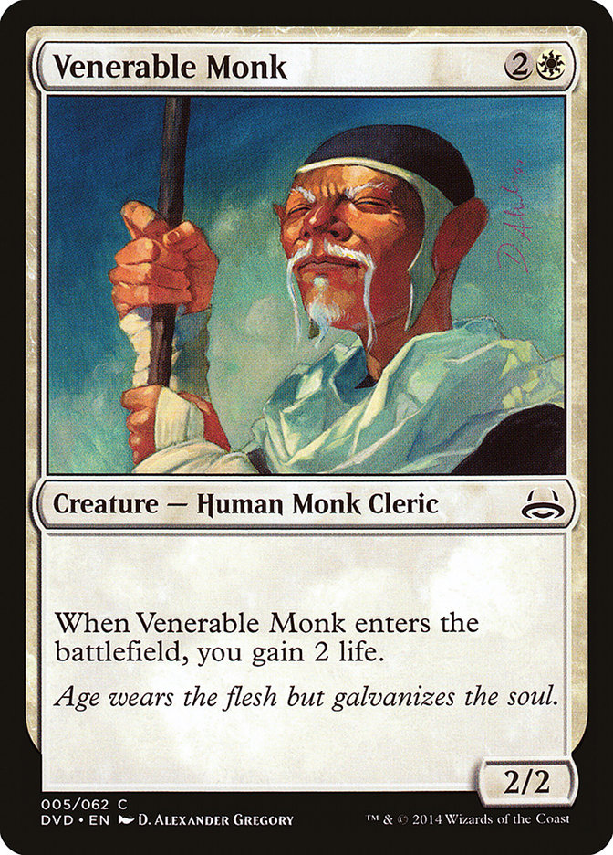 Venerable Monk (Divine vs. Demonic) [Duel Decks Anthology] | Fandemonia Ltd