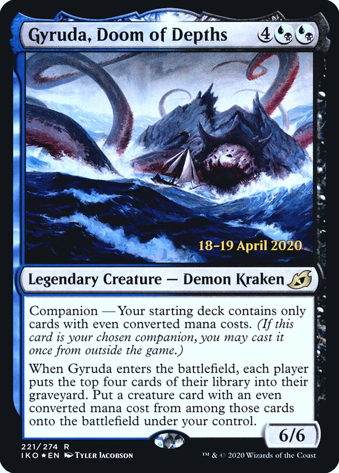 Gyruda, Doom of Depths  [Ikoria: Lair of Behemoths Prerelease Promos] | Fandemonia Ltd