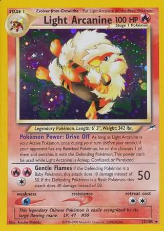 Light Arcanine (12/105) [Neo Destiny Unlimited] | Fandemonia Ltd