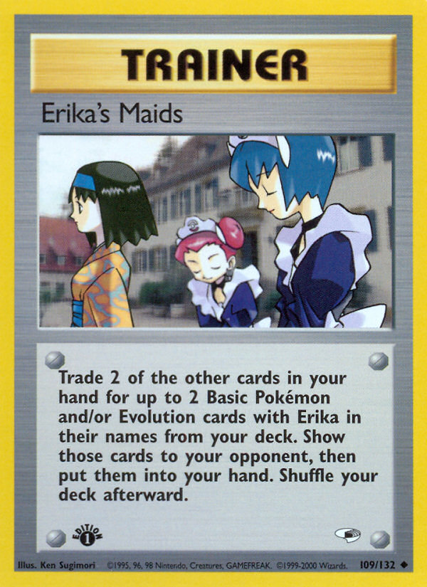 Erika's Maids (109/132) [Gym Heroes 1st Edition] | Fandemonia Ltd