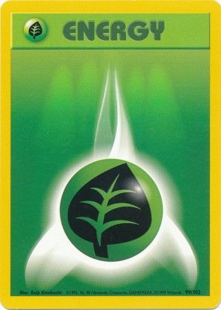 Grass Energy (99/102) [Base Set Unlimited] | Fandemonia Ltd