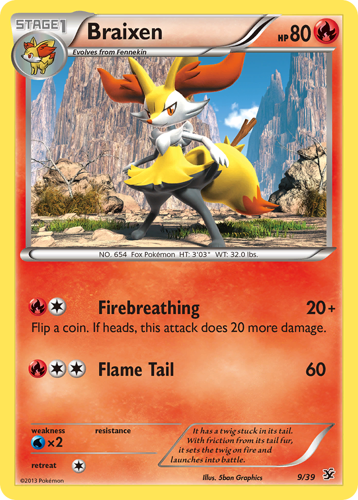 Braixen (9/39) [XY: Kalos Starter Set] | Fandemonia Ltd