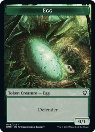 Snake // Egg Double-sided Token [Dominaria United Commander Tokens] | Fandemonia Ltd