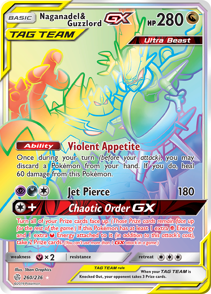 Naganadel & Guzzlord GX (260/236) [Sun & Moon: Cosmic Eclipse] | Fandemonia Ltd