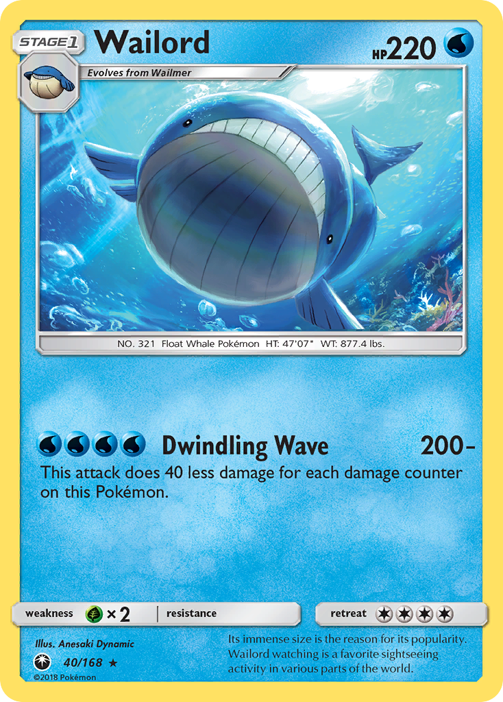 Wailord (40/168) [Sun & Moon: Celestial Storm] | Fandemonia Ltd