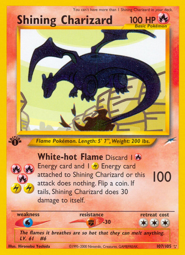 Shining Charizard (107/105) [Neo Destiny 1st Edition] | Fandemonia Ltd