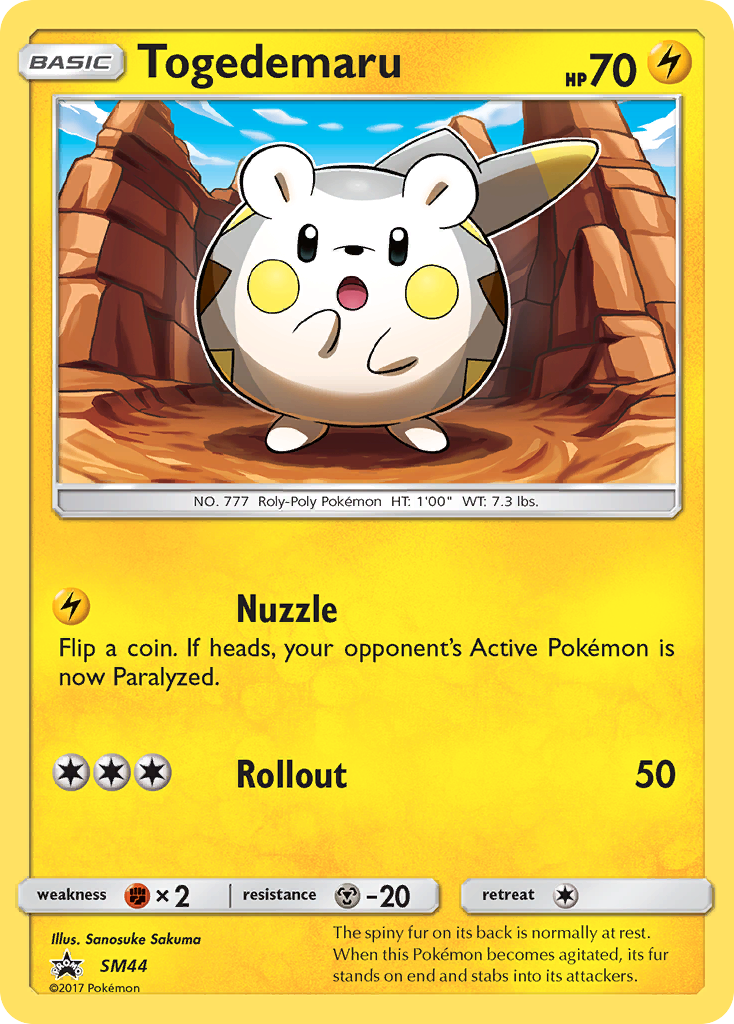 Togedemaru (SM44) [Sun & Moon: Black Star Promos] | Fandemonia Ltd