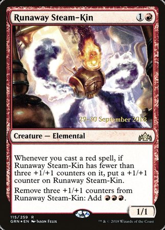 Runaway Steam-Kin [Guilds of Ravnica Promos] | Fandemonia Ltd