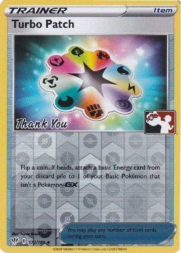 Turbo Patch (172/189) (Pokemon League) [Sword & Shield: Darkness Ablaze] | Fandemonia Ltd