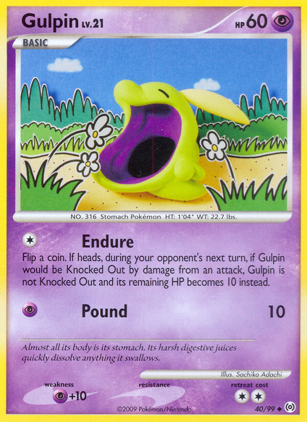 Gulpin (40/99) [Platinum: Arceus] | Fandemonia Ltd