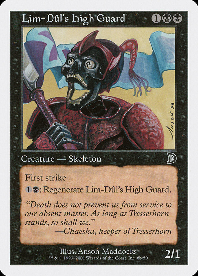 Lim-Dul's High Guard (Holding Flag) [Deckmasters] | Fandemonia Ltd