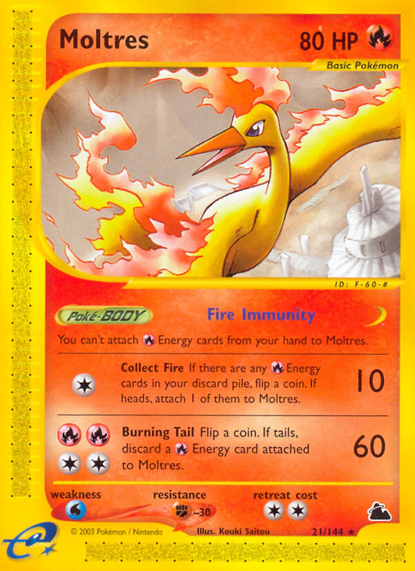 Moltres (21/144) [Skyridge] | Fandemonia Ltd