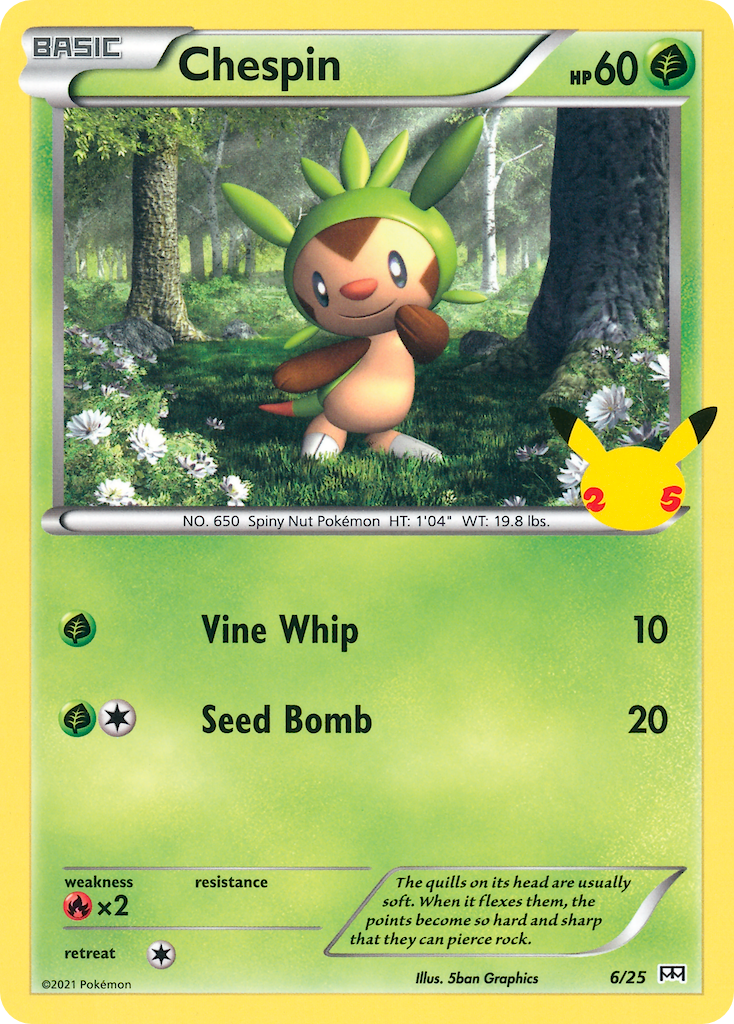 Chespin (6/25) [McDonald's 25th Anniversary] | Fandemonia Ltd