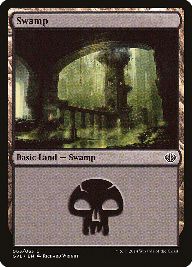 Swamp (63) (Garruk vs. Liliana) [Duel Decks Anthology] | Fandemonia Ltd