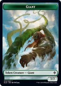 Giant // Food (18) Double-sided Token [Throne of Eldraine Tokens] | Fandemonia Ltd