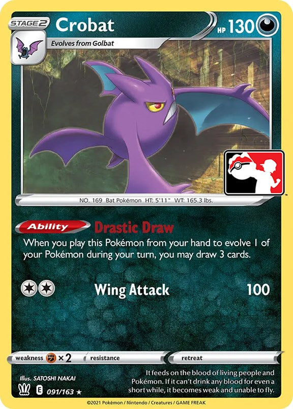 Crobat (091/163) [Prize Pack Series One] | Fandemonia Ltd