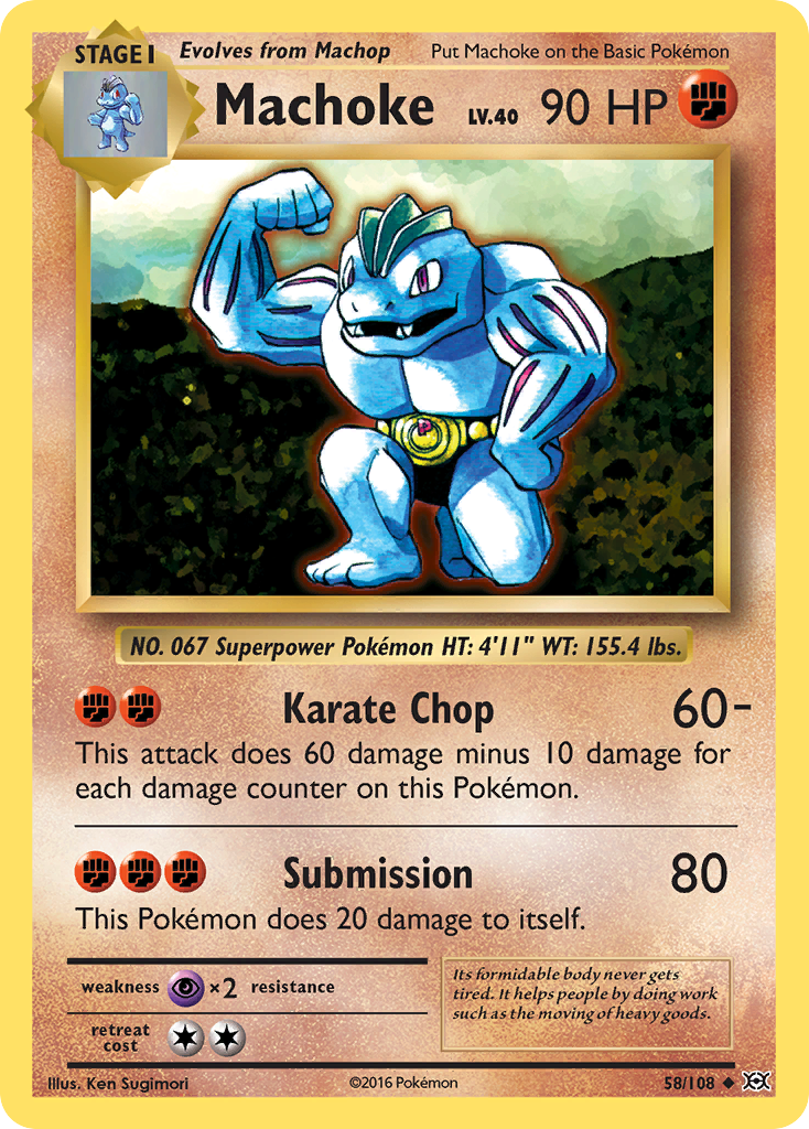 Machoke (58/108) [XY: Evolutions] | Fandemonia Ltd