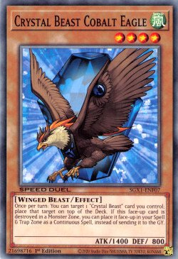 Crystal Beast Cobalt Eagle [SGX1-ENF07] Common | Fandemonia Ltd