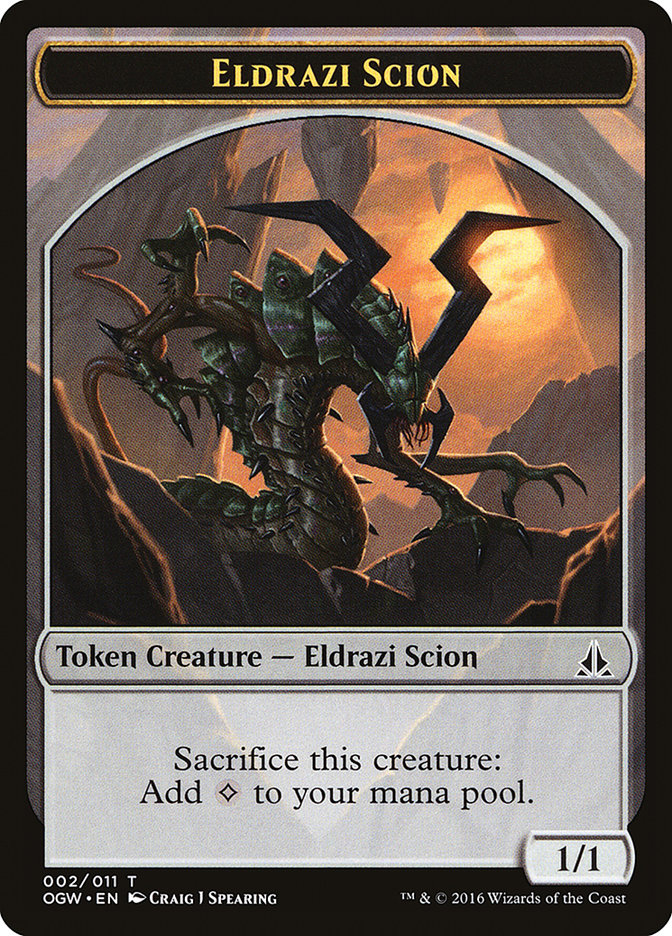 Eldrazi Scion (002/011) [Oath of the Gatewatch Tokens] | Fandemonia Ltd