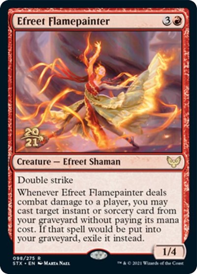 Efreet Flamepainter [Strixhaven: School of Mages Prerelease Promos] | Fandemonia Ltd