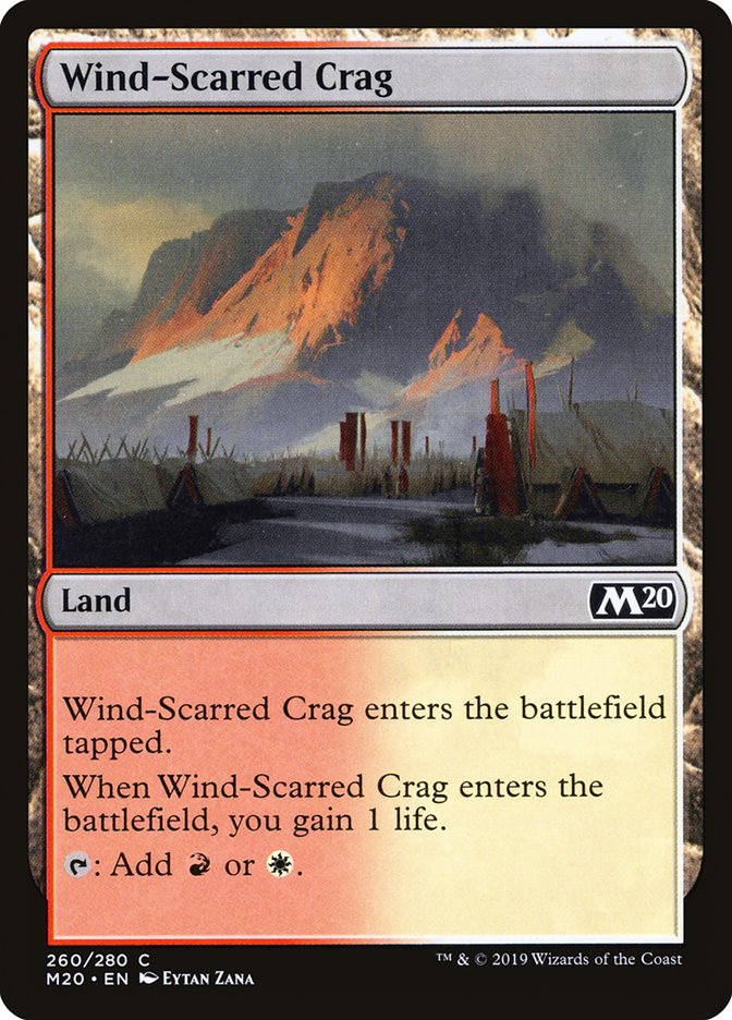 Wind-Scarred Crag [Core Set 2020] | Fandemonia Ltd