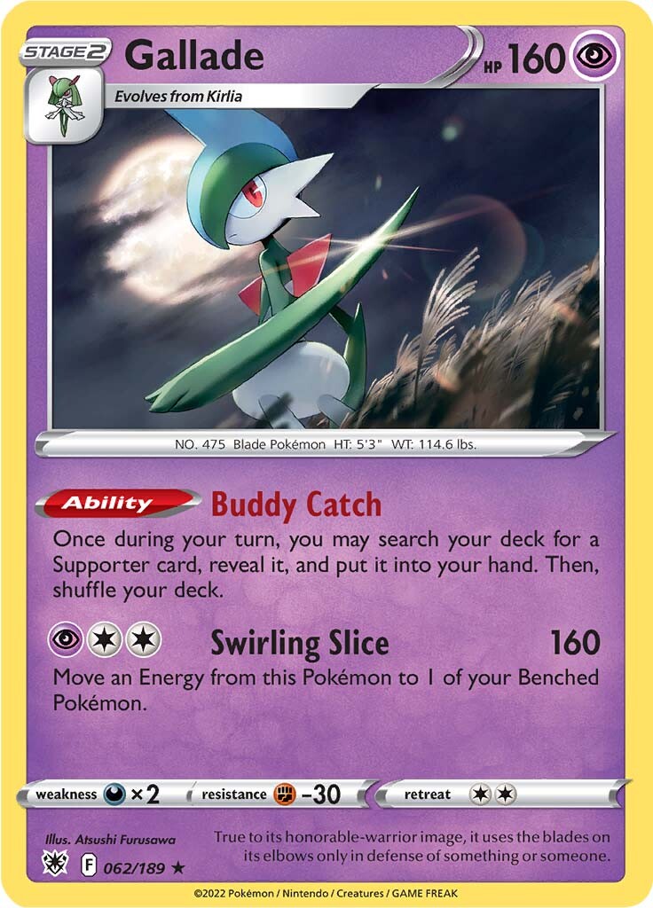 Gallade (062/189) [Sword & Shield: Astral Radiance] | Fandemonia Ltd