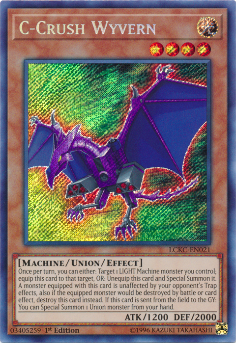 C-Crush Wyvern [LCKC-EN021] Secret Rare | Fandemonia Ltd