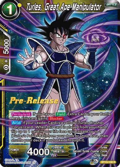 Turles, Great Ape Manipulator (BT15-106) [Saiyan Showdown Prerelease Promos] | Fandemonia Ltd