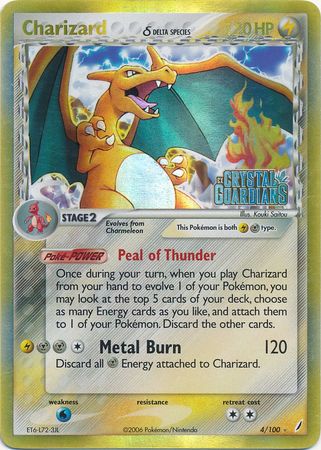 Charizard (4/100) (Delta Species) (Stamped) [EX: Crystal Guardians] | Fandemonia Ltd