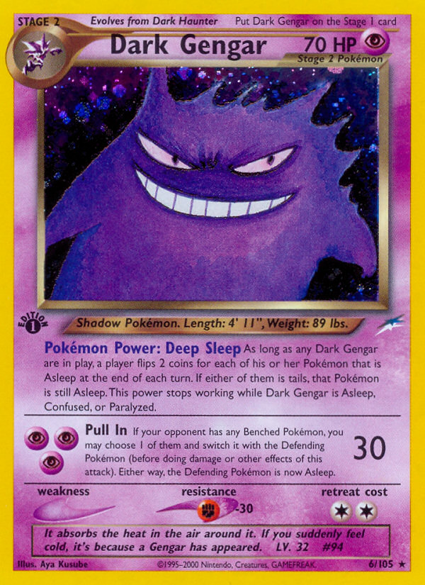 Dark Gengar (6/105) [Neo Destiny 1st Edition] | Fandemonia Ltd