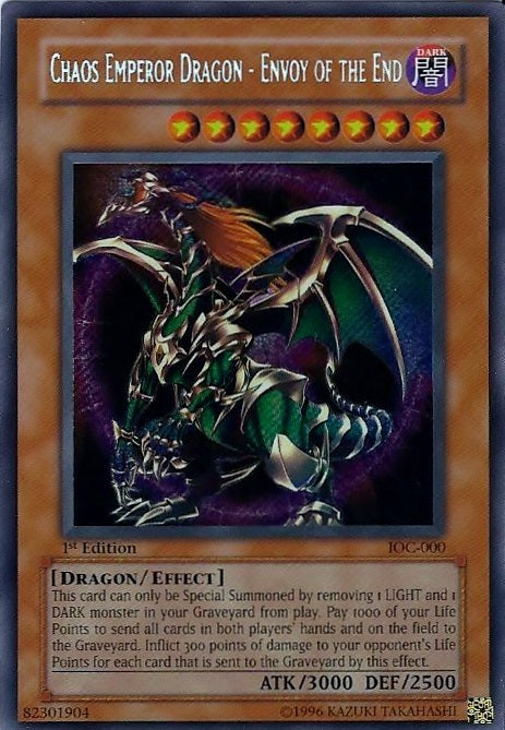 Chaos Emperor Dragon - Envoy of the End [IOC-000] Secret Rare | Fandemonia Ltd