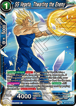 SS Vegeta, Thwarting the Enemy (BT14-043) [Cross Spirits] | Fandemonia Ltd