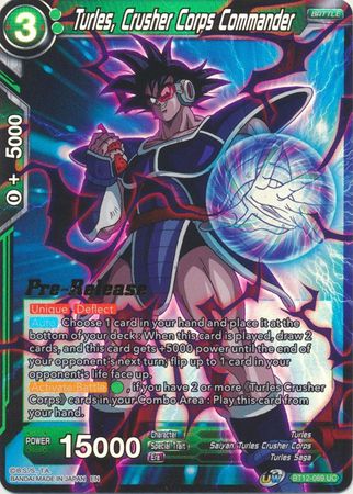 Turles // Turles, Accursed Power (BT15-092) [Saiyan Showdown Prereleas