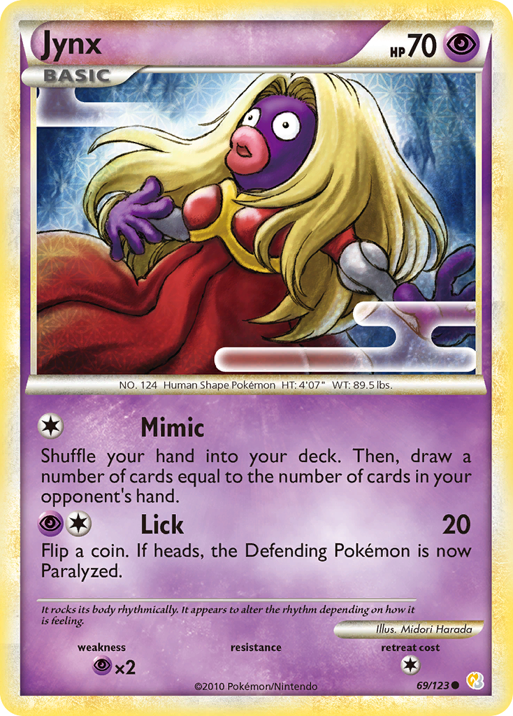 Jynx (69/123) [HeartGold & SoulSilver: Base Set] | Fandemonia Ltd