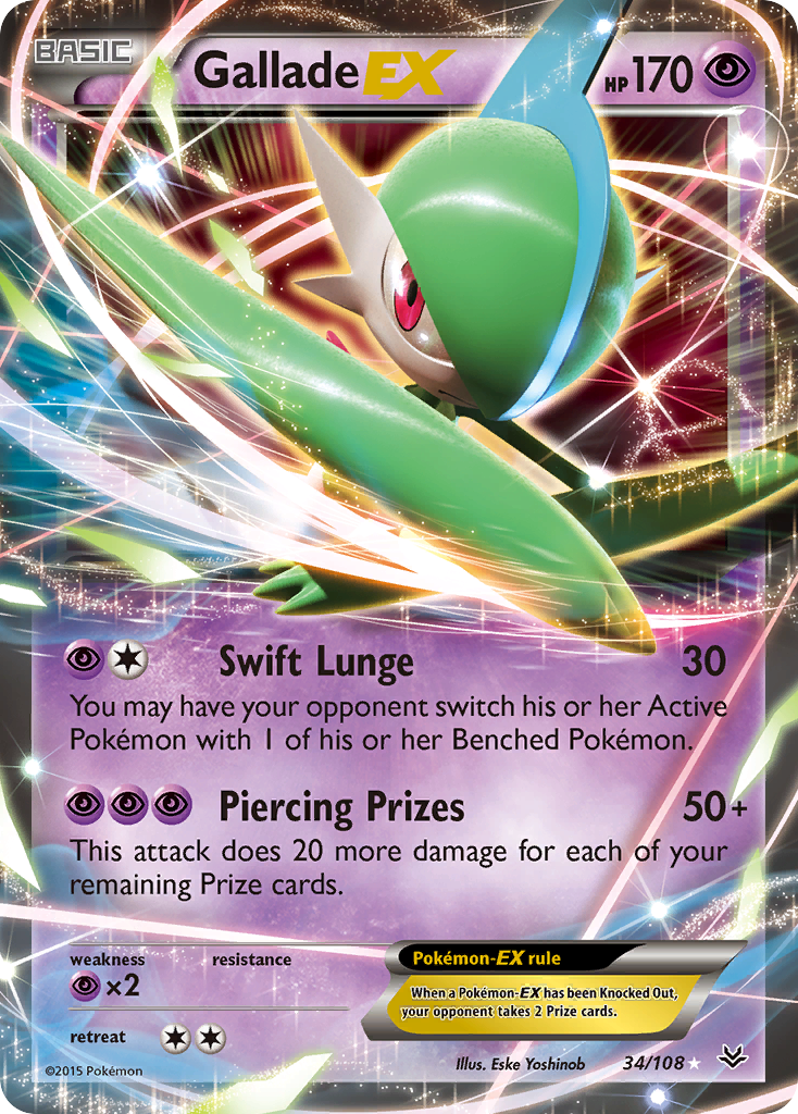 Gallade EX (34/108) [XY: Roaring Skies] | Fandemonia Ltd